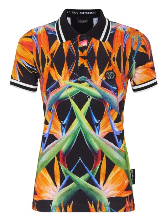 Foto van product Plein Sport Shirt groen / donkeroranje / zwart / wit