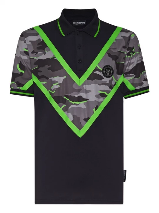 Foto van product Plein Sport Shirt lichtgrijs / donkergrijs / grasgroen / zwart
