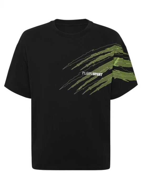 Foto van product Plein Sport Shirt 'Scratch' groen / zwart / wit