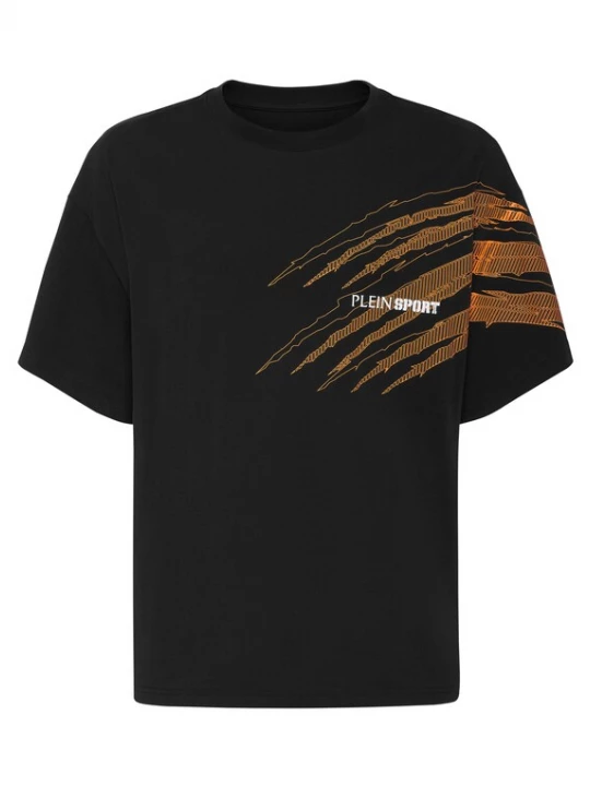 Foto van product Plein Sport Shirt 'Scratch' oranje / zwart / wit