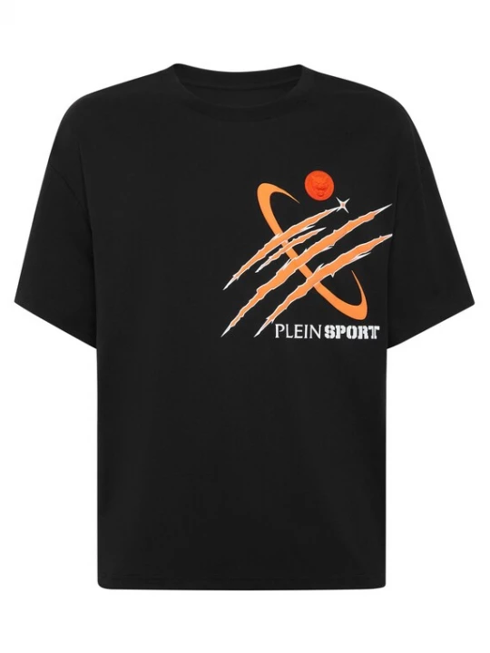 Foto van product Plein Sport Shirt 'Scratch' oranje / zwart / wit
