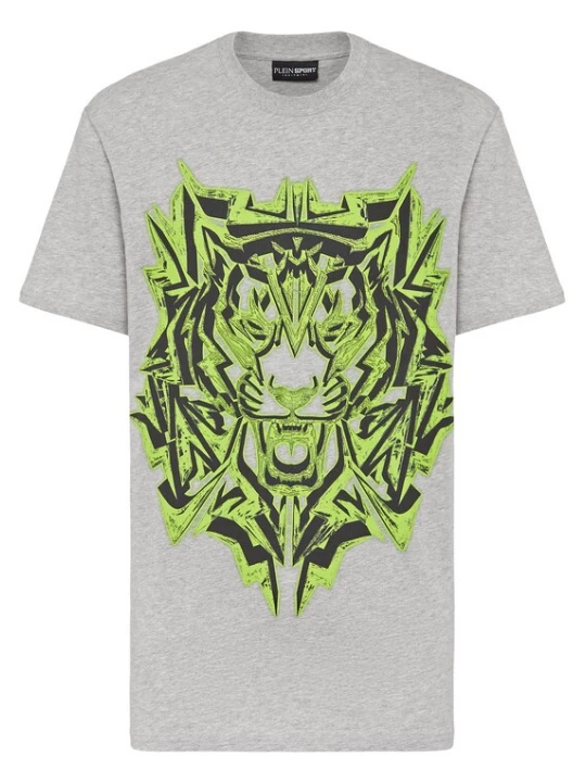 Foto van product Plein Sport Shirt 'Thunder Tiger' grijs / groen / zwart