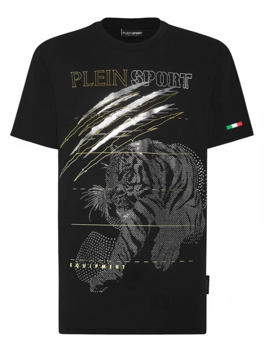 Foto van product Plein Sport Shirt 'Tiger' goud / zwart / zilver
