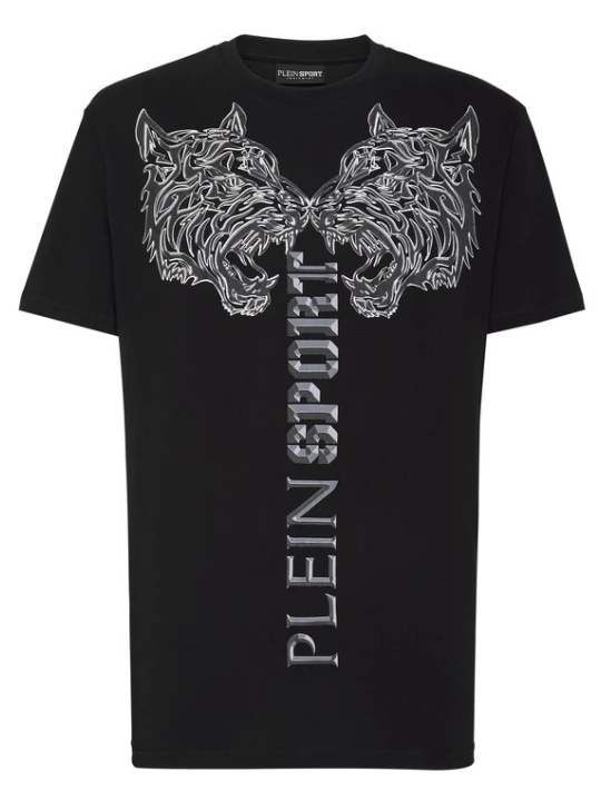 Foto van product Plein Sport Shirt 'Tiger' grijs / donkergrijs / zwart / wit