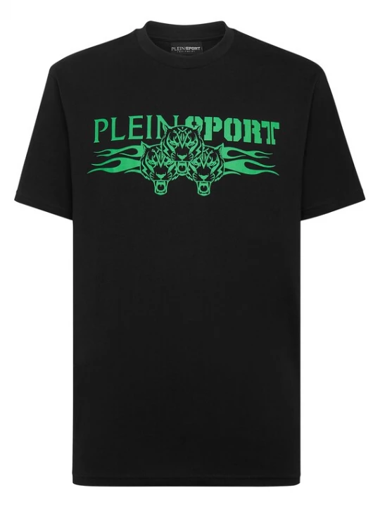 Foto van product Plein Sport Shirt 'Tiger' groen / zwart