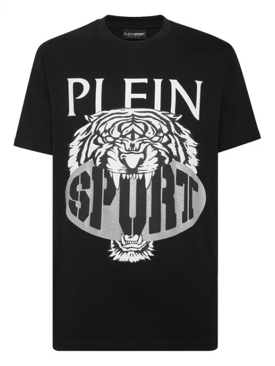 Foto van product Plein Sport Shirt 'Tiger' lichtgrijs / zwart / wit