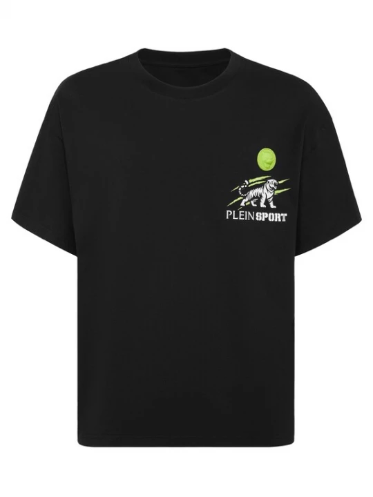 Foto van product Plein Sport Shirt 'Tiger' lichtgroen / zwart / wit