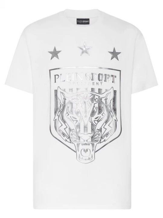 Foto van product Plein Sport Shirt 'Tiger' zilver / wit