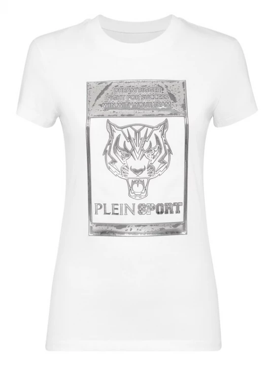 Foto van product Plein Sport Shirt 'Tiger' zilver / wit