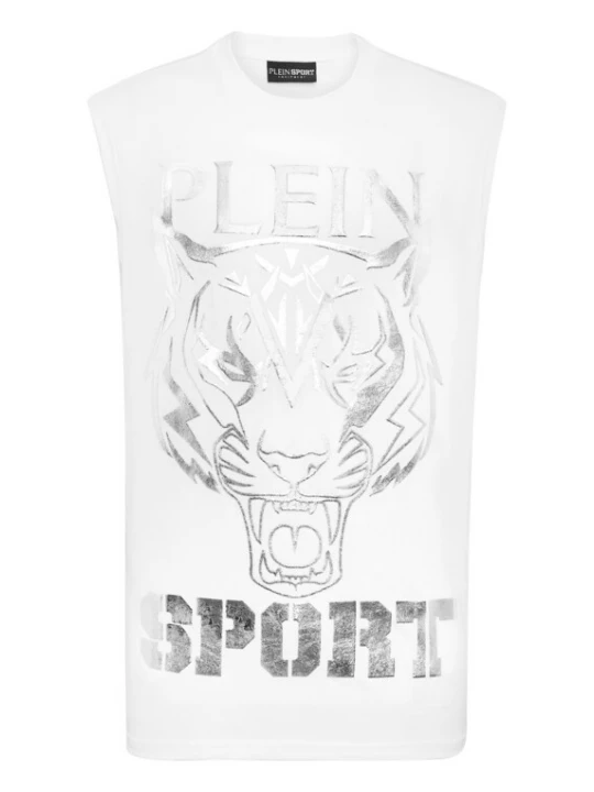 Foto van product Plein Sport Shirt 'Tiger' zilver / wit