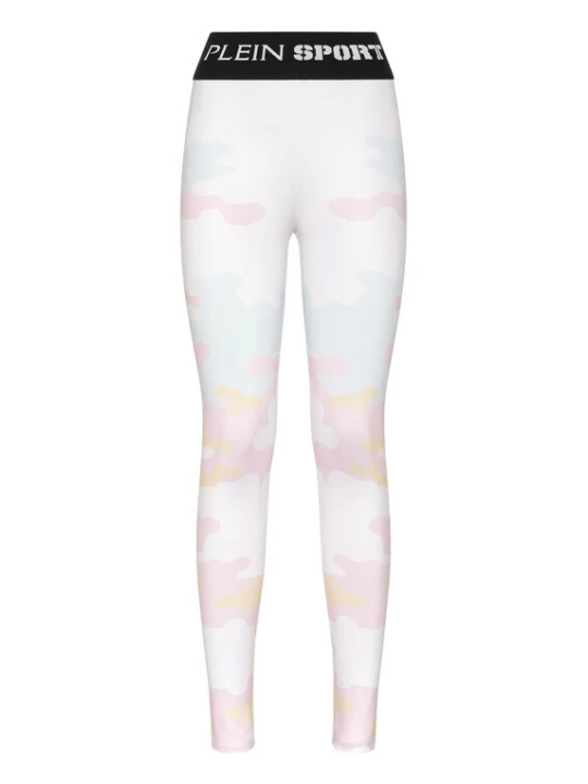 Foto van product Plein Sport Sportbroek lichtblauw / rosé / zwart / wit