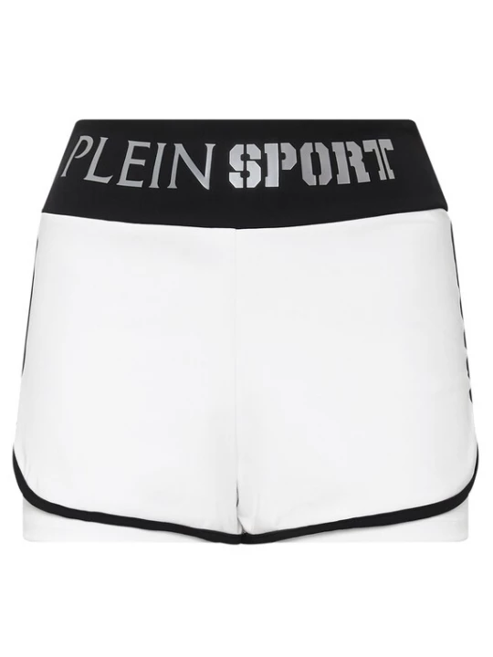 Foto van product Plein Sport Sportbroek zwart / wit