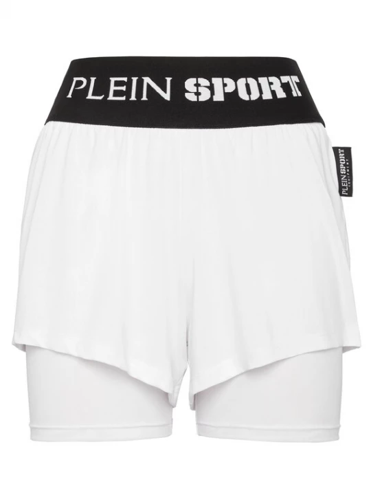 Foto van product Plein Sport Sportbroek zwart / wit