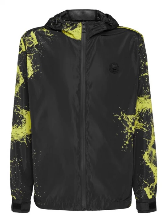Foto van product Plein Sport Sportjas 'Splash' neongeel / zwart
