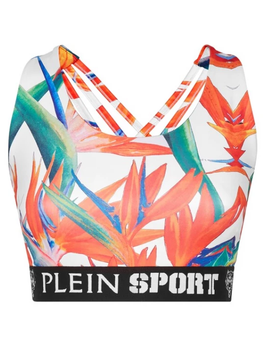 Foto van product Plein Sport Sporttop grasgroen / lichtoranje / donkeroranje / wit