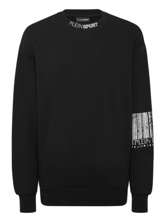 Foto van product Plein Sport Sweatshirt 'Barcode' zwart / offwhite