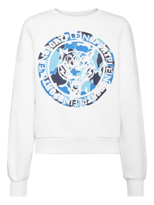 Foto van product Plein Sport Sweatshirt 'Carbon Tiger' blauw / kobaltblauw / donkerblauw / wit
