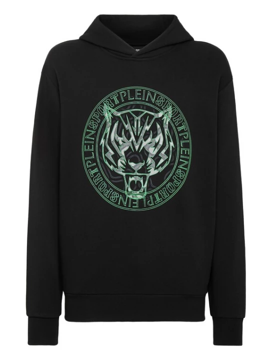 Foto van product Plein Sport Sweatshirt 'Tiger' groen / zwart / wit