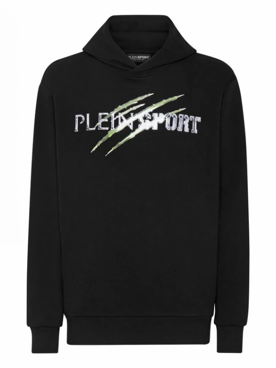 Foto van product Plein Sport Sweatshirt zilvergrijs / lichtgroen / zwart / wit