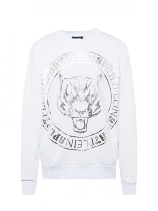 Foto van product Plein Sport Sweatshirt zilvergrijs / zwart / wit