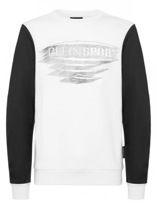 Foto van product Plein Sport Sweatshirt zwart / zilver / wit
