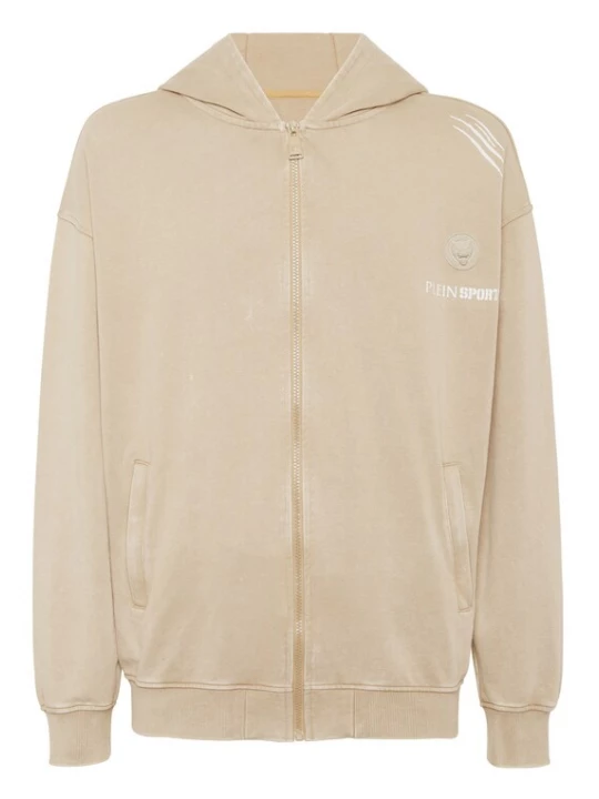 Foto van product Plein Sport Sweatvest beige / wit