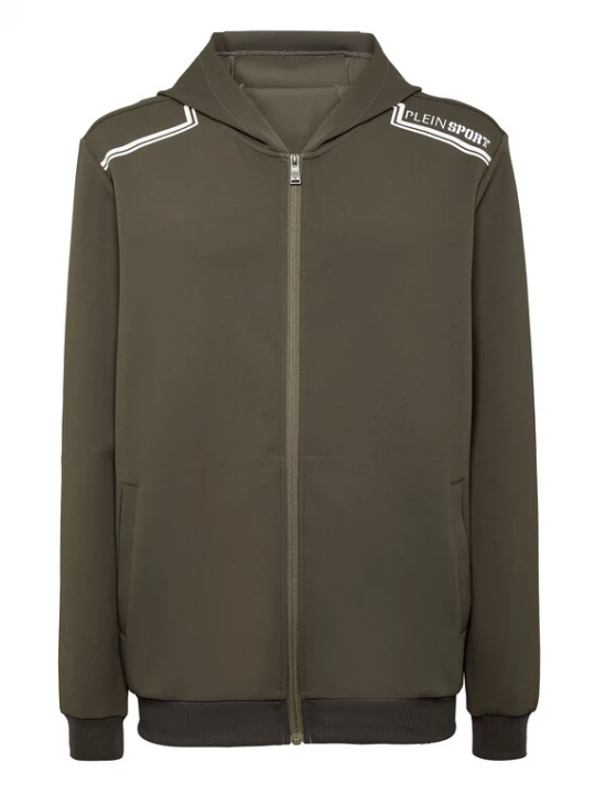 Foto van product Plein Sport Sweatvest olijfgroen / wit