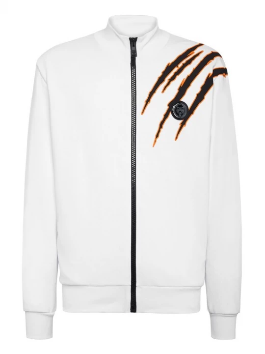 Foto van product Plein Sport Sweatvest oranje / zwart / wit