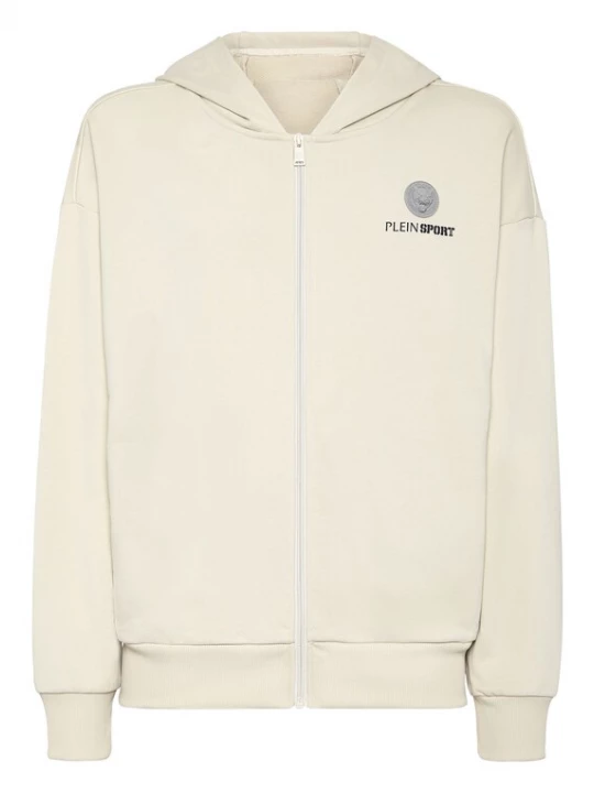 Foto van product Plein Sport Sweatvest 'Scratch' beige