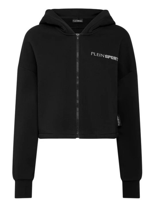 Foto van product Plein Sport Sweatvest 'Scratch' zwart / wit