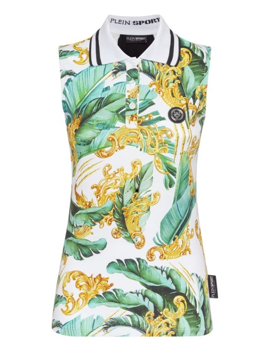 Foto van product Plein Sport Top geel / groen / zwart / wit