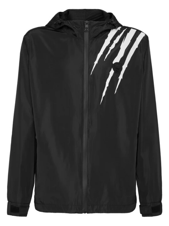 Foto van product Plein Sport Tussenjas 'Scratch' zwart / wit