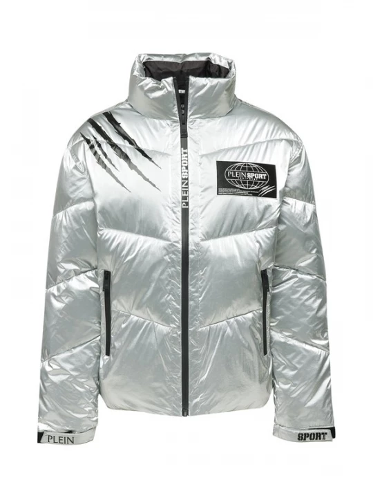 Foto van product Plein Sport Winterjas zwart / zilver
