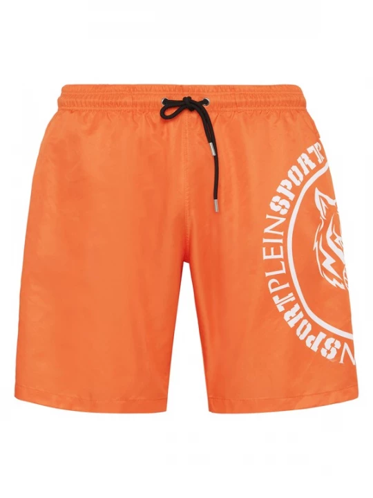 Foto van product Plein Sport Zwemshorts 'Carbon Tiger' oranje / wit