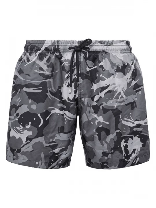 Foto van product Plein Sport Zwemshorts grijs / lichtgrijs / zwart