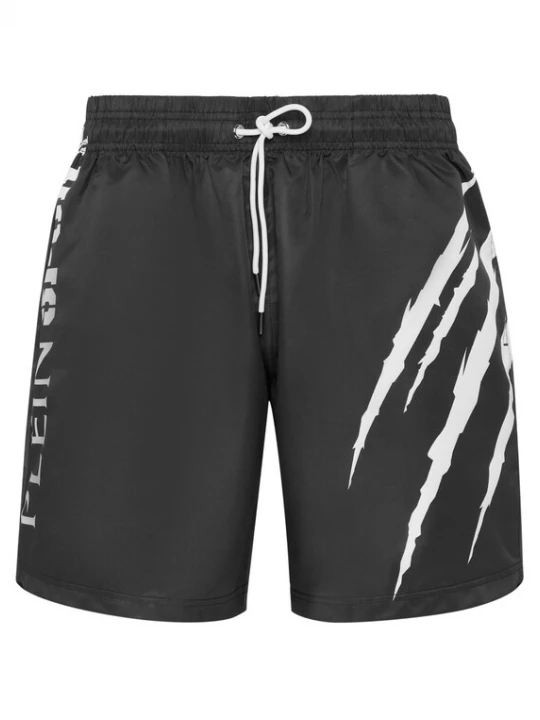 Foto van product Plein Sport Zwemshorts 'Scratch' zwart / wit