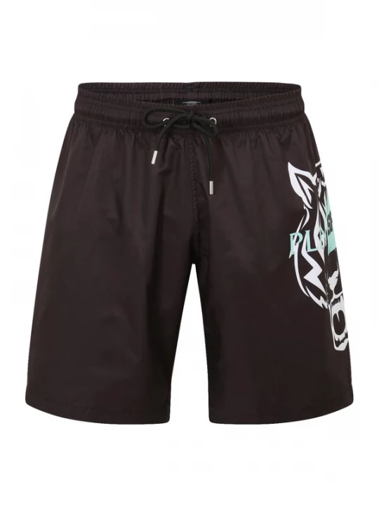 Foto van product Plein Sport Zwemshorts 'Tiger' mintgroen / zwart / wit