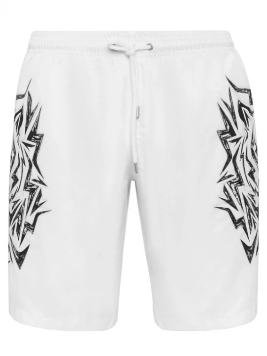Foto van product Plein Sport Zwemshorts 'Tiger' zwart / wit