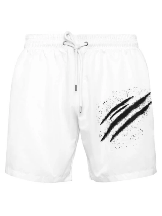 Foto van product Plein Sport Zwemshorts zwart / wit