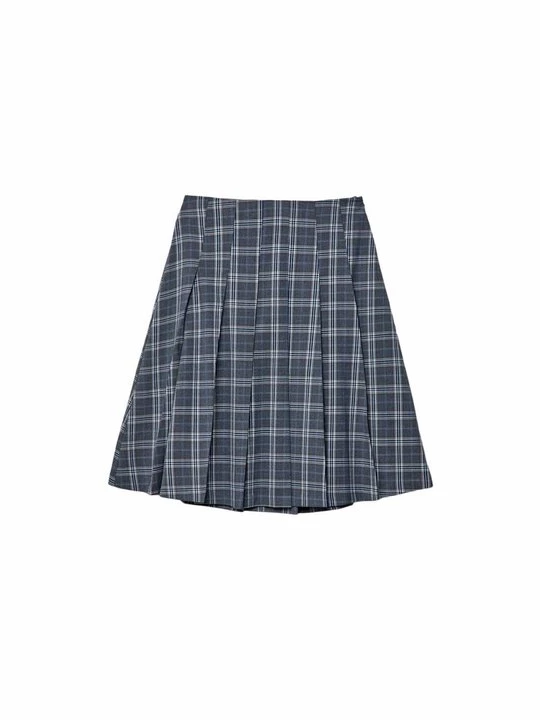 Foto van product Plooirok Stradivarius grijs
