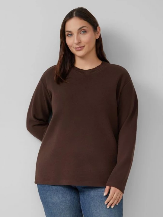 Foto van product Pluizig sweatshirt s.Oliver bruin