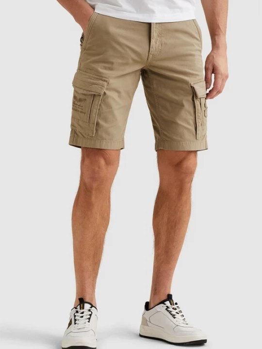 Foto van product PME Legend Broek 'Rotor regular fit cargo shorts' donkerbeige