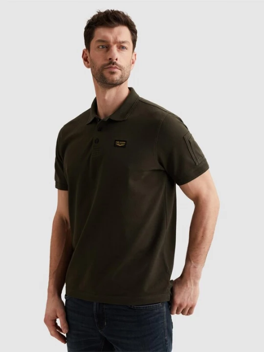 Foto van product PME Legend Shirt 'American Classic polo shirt' donkergroen