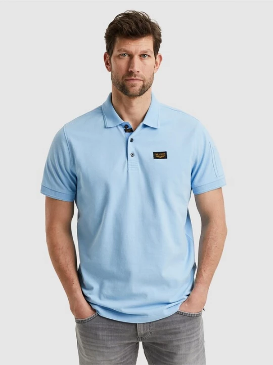 Foto van product PME Legend Shirt 'American Classic polo shirt' lichtblauw