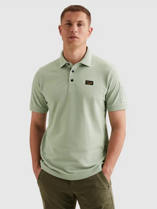 Foto van product PME Legend Shirt 'American Classic polo shirt' lichtgroen