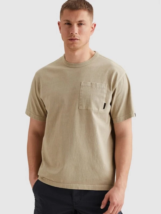 Foto van product PME Legend Shirt 'Relaxed fit T-shirt with chest pocket' lichtgroen