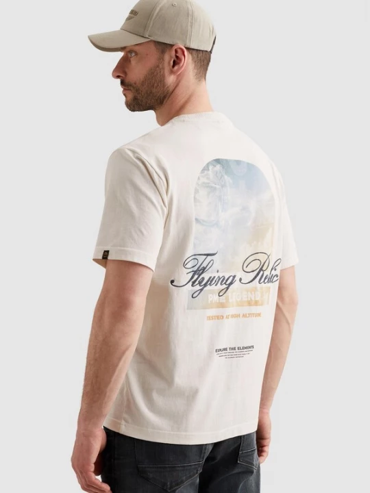 Foto van product PME Legend Shirt 'T-shirt in a cotton blend with multiple artworks' wit