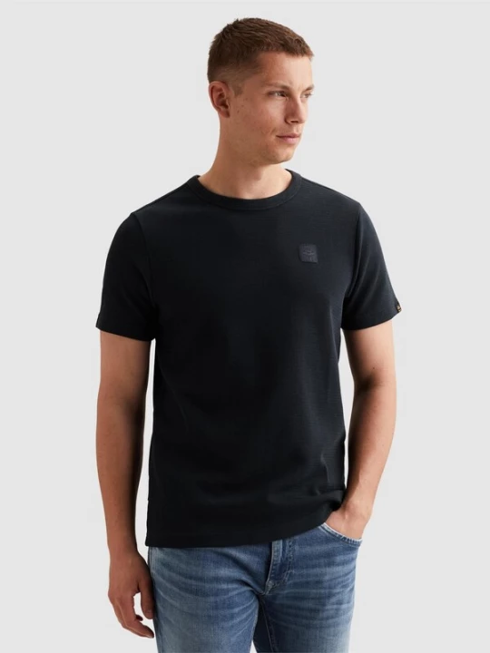 Foto van product PME Legend Shirt 'T-shirt in interlock jersey' donkerblauw