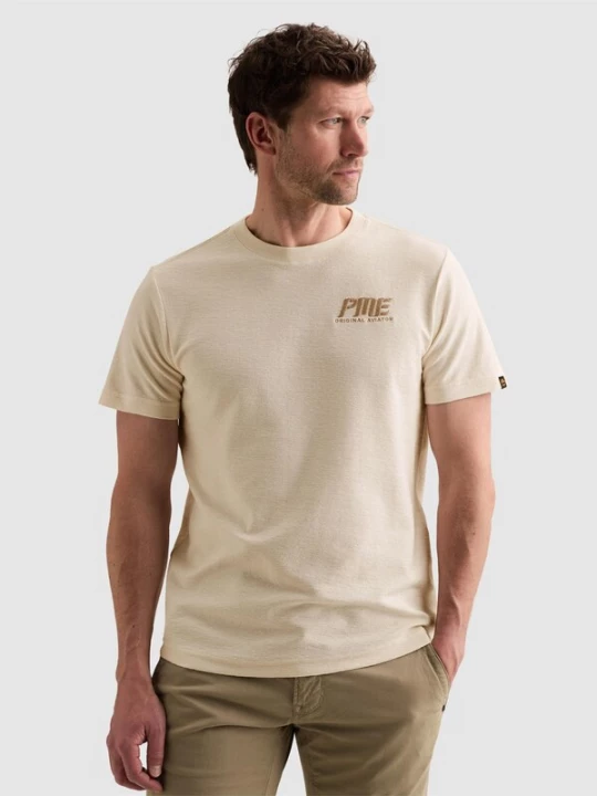 Foto van product PME Legend Shirt 'T-shirt in jacquard jersey with artwork on the chest' wit