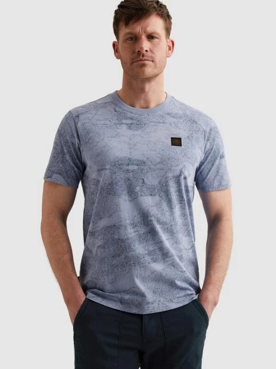Foto van product PME Legend Shirt 'T-shirt in soft jersey with allover print' sering